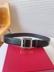 Cartier Smooth Leather Black Belt - 2