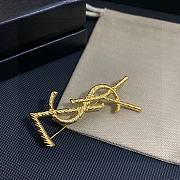 YSL Gold Brooch - 6