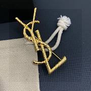 YSL Gold Brooch - 5