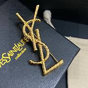 YSL Gold Brooch - 4