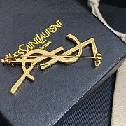 YSL Gold Brooch - 3