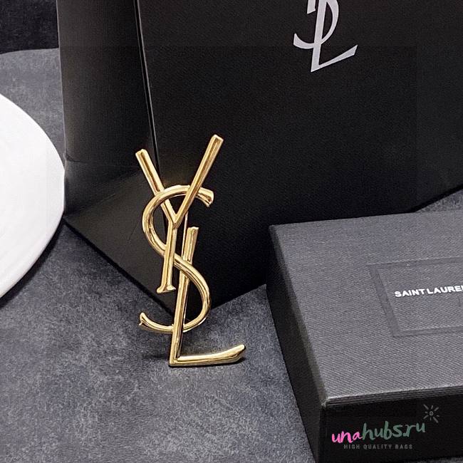 YSL Brooch Gold  - 1