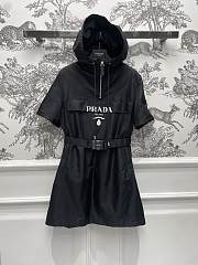 PRADA Logo Detailed Hooded Jacket In Default Title - 1