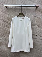 Valentino Vlogo White Long Sleeves Dress - 1