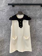 	 Valentino Vlogo White Less Sleeves Dress - 1