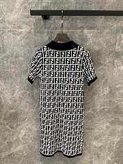 Fendi FF Motif Black Body Dress - 6