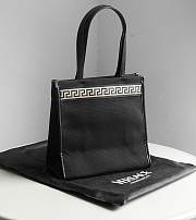 Versace Canvas Black Tote -  23x24x11CM - 4