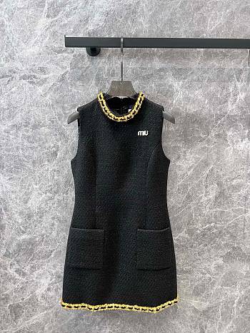 Miumiu Black Tweed Dress