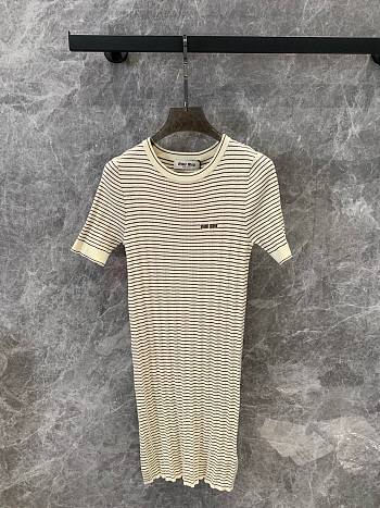 Miumiu Body Stripped Line Dress