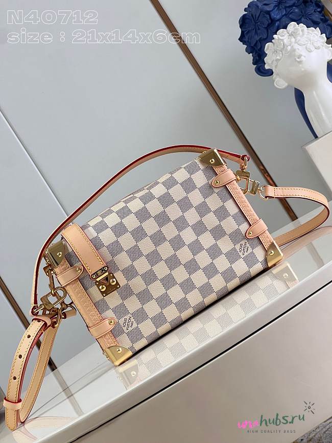 Louis Vuitton Side Trunk MM Damier Vernis Handbag - 21*14*6cm - 1