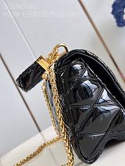 Louis Vuitton GO-14 MM Black Patent Leather Bag - 23*16*10cm - 5