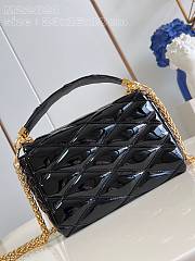 Louis Vuitton GO-14 MM Black Patent Leather Bag - 23*16*10cm - 3