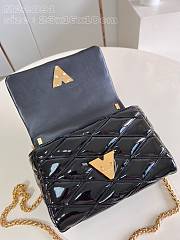 Louis Vuitton GO-14 MM Black Patent Leather Bag - 23*16*10cm - 2