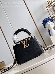 Louis Vuitton Capucines Black Gold Harrdware Bag - 21*14*8cm - 1