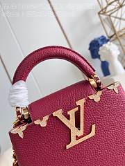 	 Louis Vuitton Capucines Red Gold Harrdware Bag - 21*14*8cm - 6