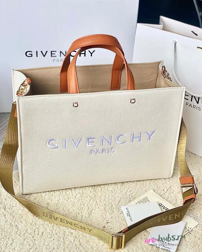 	 Givenchy Canvas Orange Tote - 37*13*26cm - 1