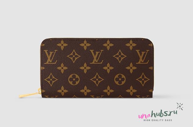 Louis Vuitton Brown Monogram Zippy Long Wallet - 19cm - 1