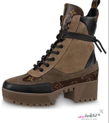 Louis Vuitton Lace Up Green Suede Boots EU39 - 1