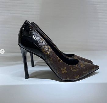 Louis Vuitton Monogram Brown Leather Heels EU40