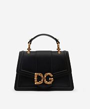 DG AMORE BAG IN CALFSKIN BLACK 23CM - 1