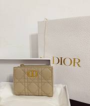 Dior Caro Dahlia Wallet Sand Color - 11.5 x 9 x 2 cm - 1