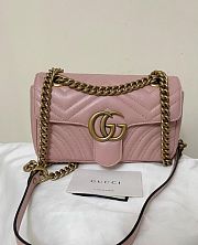 Gucci Marmont Pink Shoulder Bag - 26cm - 1