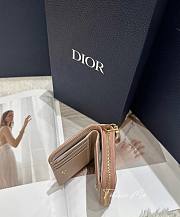 Dior Caro Scarlet Wallet Rose Color - 12 x 9 x 4 cm - 3