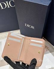 Dior Caro Scarlet Wallet Rose Color - 12 x 9 x 4 cm - 2