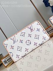 Louis Vuitton Zippy Wallet White With Multilcolor Monogram - 10x20x2cm - 1