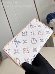 Louis Vuitton Zippy Wallet White With Multilcolor Monogram - 10x20x2cm - 2