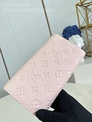 Louis Vuitton Sarah Long Wallet In Light Pink - 19x10.5x2cmq - 5