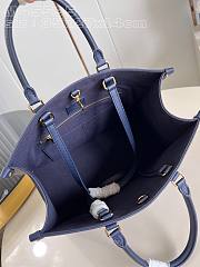 Louis Vuitton Onthego MM Navy Blue - 35x27x14cm - 6