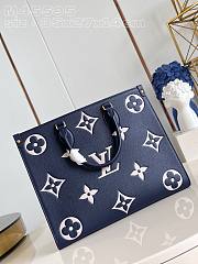 Louis Vuitton Onthego MM Navy Blue - 35x27x14cm - 3