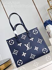 Louis Vuitton Onthego MM Navy Blue - 35x27x14cm - 2