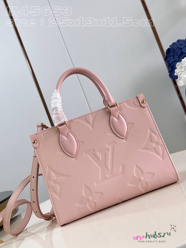 Louis Vuitton Onthego PM Pale Pink Bag - 25cm - 1