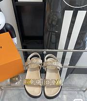 louis Vuitton Twist Logo Beige Sandals  - 1