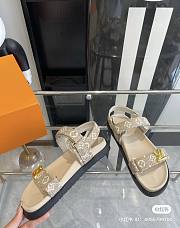 louis Vuitton Twist Logo Beige Sandals  - 3