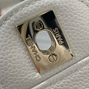 Chanel Classic Flap Bag Caviar White Bag - 25cm - 6