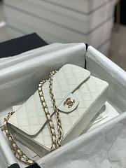 Chanel Classic Flap Bag Caviar White Bag - 25cm - 4