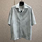 Louis Vuitton Shirt and Short Set Grey Monogram - 3