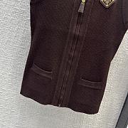 Prada Less Sleeves Brown Coat - 5