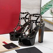 VALENTINO GARAVANI ROCKSTUD CAGED PLATFORM SANDALS 115mm - 3