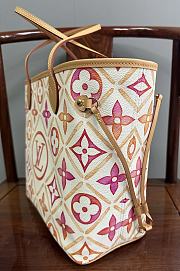 Louis Vuitton Neverfull MM Monogram Tiles Canvas Coral - 31x28x14cm - 3