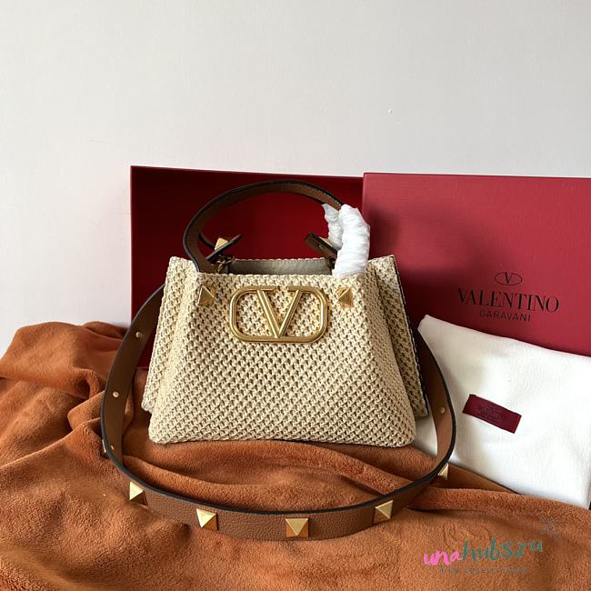 	 Valentino Garavani VLogo signature small tote bag - 25*18*12cm - 1