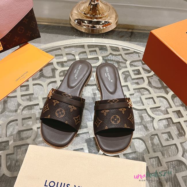 Louis Vuitton Monogram Flat Sldies  - 1