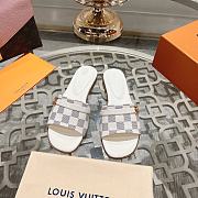 Louis Vuitton Damier Ebene Flat Slides - 1