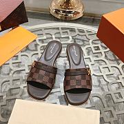 Louis Vuitton Damier Ebene Flat Slides - 2