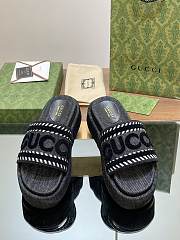 Gucci Jane Denim Slides - 2