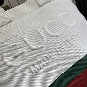 GUCCI CANVAS TOTE BAG WITH EMBOSSED DETAIL - 40x38x17cm - 2