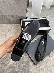 Chanel Ballet Flat All Black Aged Calfskin - 5